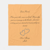 Handgeschreven typografie fleece deken (Voorkant)