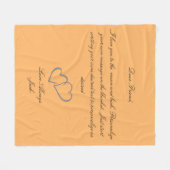 Handgeschreven typografie fleece deken (Voorkant (Horizontaal))