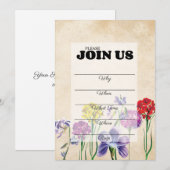 Handgeschreven vul in multi-doel kaart (Voorkant / Achterkant)