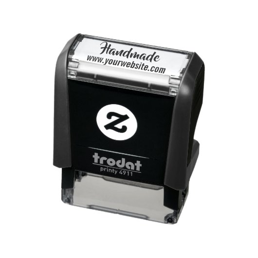 Handgeschreven website tekst zelfinkende stempel (Product)