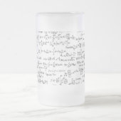 Handgeschreven Wiskunde vergelijkingen // Matglas Bierpul (Center)