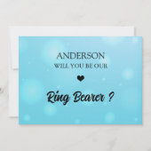 HandgeschrevenScript Heart Ring Drager voorstel Ka Kaart (Voorkant)