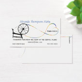 Handgesponnen garen liefde spinnen wiel visitekaartjes (Bureau)