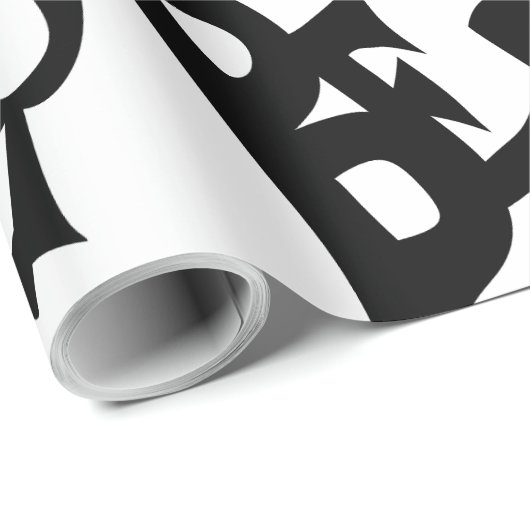 Handgetekend "Be Brave Be Bold" inpakpapier (Rol Hoek)