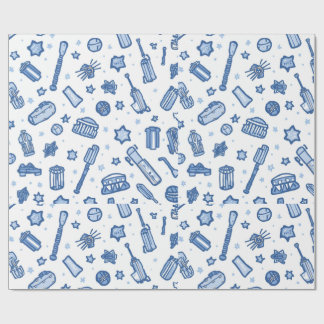 Handgetekend Cricket Doodle Naadloos Patroon Leuk Cadeaupapier