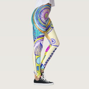 Handgetekend door EDDArt - Kom samen 8 Leggings