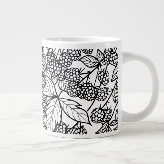 handgetekend frambozen extra grote beker (Rechts)