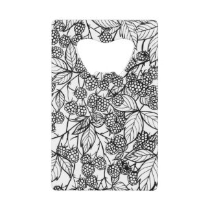 handgetekend frambozen kredietkaart flessenopener