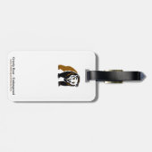 Handgetekend - Grizzly BEER- Wildlife - Natuur - Bagagelabel (Achterkant horizontaal)