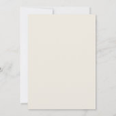 Handgetekend Kleurrijk Oranje Trouwtafel Nummer Kaart (Achterkant)
