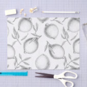 Handgetekend Lemon-patroon Tissuepapier (Craft)