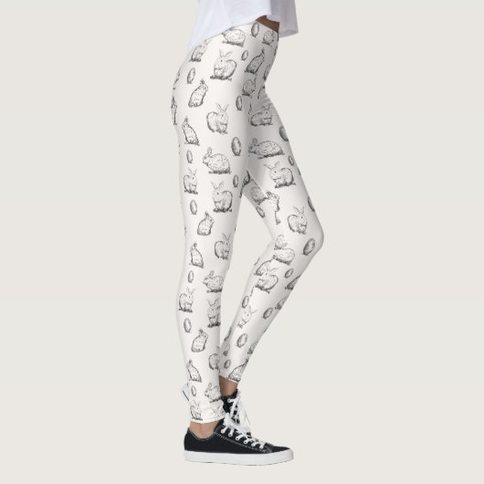 Handgetekend paaspatroon | Leggings (Rechts)