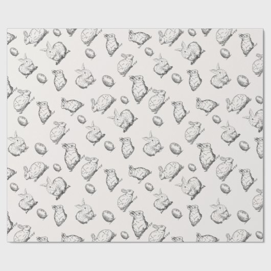 Handgetekend paaspatroon | Papier voor onmiddellij (Vlak)