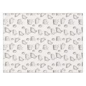 Handgetekend paaspatroon | Tablecloth Tafelkleed (Voorkant (Horizontaal))