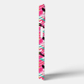 Handgetekend roze zigzagpatroon Case-Mate iPhone case (Achterkant / Rechts)