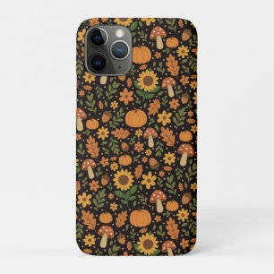 Handgetekend Rustiek Herfstpatroon iPhone 11 Pro Hoesje