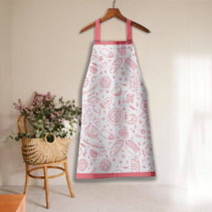 Handgetekende Bakkerij Patroon Challah Theme Schort