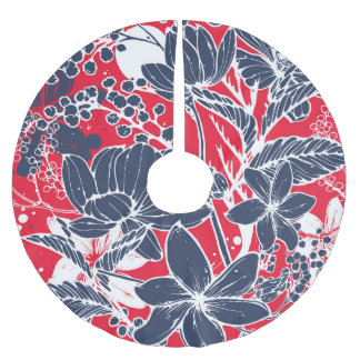  handgetekende bloemen, elegant dessin. kerstboom rok