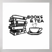 Handgetekende boeken en thee poster (Voorkant)
