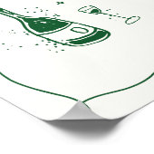 Handgetekende bruiloft Handtekening Drink bar Menu Poster (Hoek)