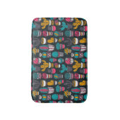 Handgetekende cactus in Schetsenstijlpatroon Badmat (Voorkant Verticaal)