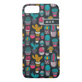 Handgetekende cactus in Schetsenstijlpatroon Case-Mate iPhone Case (Achterkant)