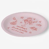 Handgetekende Cowgirl Bachelorette Weekend Papieren Bordje (Gekanteld)