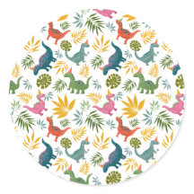 Handgetekende Dinosaurus Kind's Verjaardagsfeest