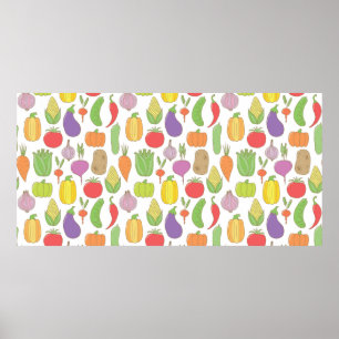  handgetekende doedelen naadloos met poster