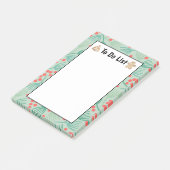 Handgetekende Evergreen pine met kerstboomstructuu Post-it® Notes (Schuin)