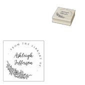 Handgetekende Floral Custom Library van aangepaste Rubberstempel (Gestempeld)