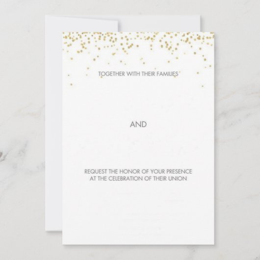 Handgetekende Gold Whimsical Wedding (Voorkant)