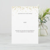 Handgetekende Gold Whimsical Wedding (Staand voorkant)