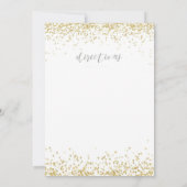 Handgetekende Gold Whimsical Wedding (Achterkant)
