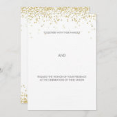 Handgetekende Gold Whimsical Wedding (Voorkant / Achterkant)