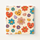 Handgetekende groovy love notitieboek (Achterkant)