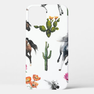 Handgetekende illustratie. Naadloos patroon. Cute iPhone 12 Hoesje
