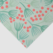 Handgetekende kerstboom Evergreen Pine Needles Tissuepapier (Detail)