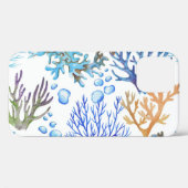 Handgetekende koralen: onderwater zee. Case-Mate iPhone case (Achterkant (horizontaal))