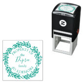 Handgetekende krans, eigenschap van naam  zelfinktende stempel (In situ)