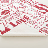 handgetekende liefdesdoodles sherpa deken (3/4)