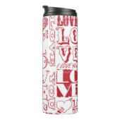 handgetekende liefdesdoodles  thermosbeker (Geroteerd rechts)