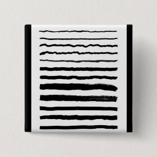 Handgetekende Linken inkt_voorbeeldknop Vierkante Button 5,1 Cm