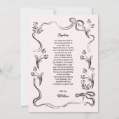 Handgetekende Maid of Honor Proposal Kaart (Achterkant)