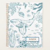 Handgetekende Marine Life Planner (Voorkant)