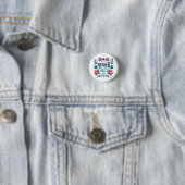 Handgetekende Moeder Aarde Dag Design-23184 Ronde Button 3,2 Cm (In situ)
