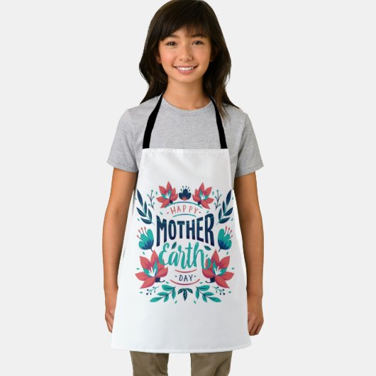 Handgetekende Moeder Aarde Dag Design-23184 Schort (Insitu)