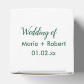 Handgetekende Oranje Botanische Abstracte Bruidsdo Bedankdoosjes (Bovenkant)