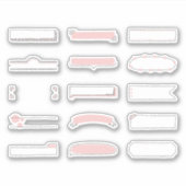Handgetekende Planner Frame Stickers (Voorkant)