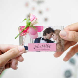 Handgetekende professionele fotograaf Foto Visitekaartje